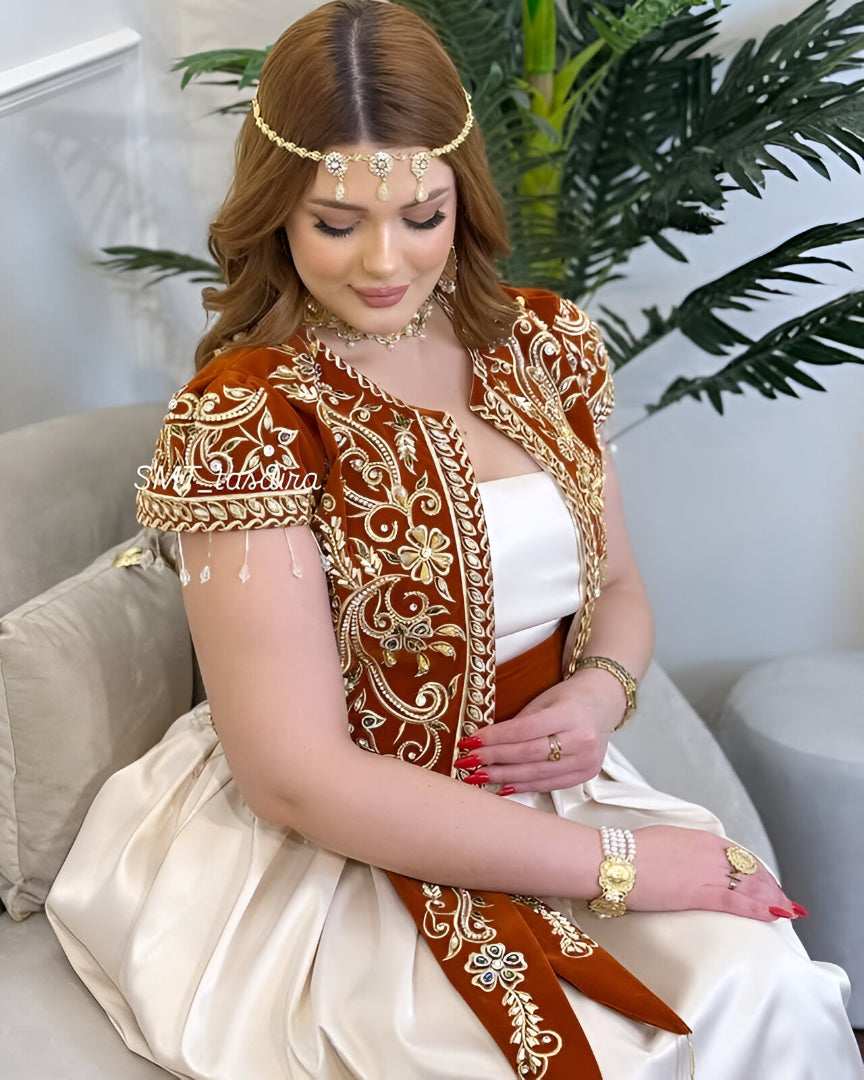 Gallila Algerian Brick & Ivory – Festive and Authentic Elegance 💫