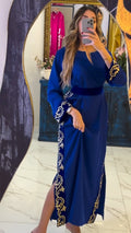 👑 Royal Blue Caftan – Royal Elegance & Timeless Charm 👑