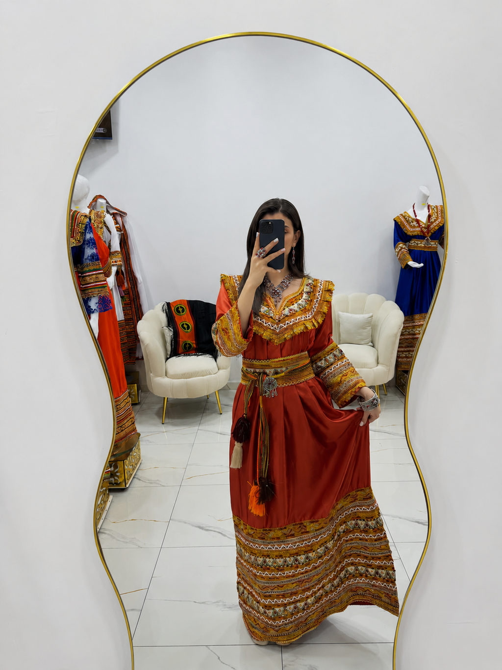 ✨ Kabyle Dress Satin Elegance – Tradition & Refinement ✨