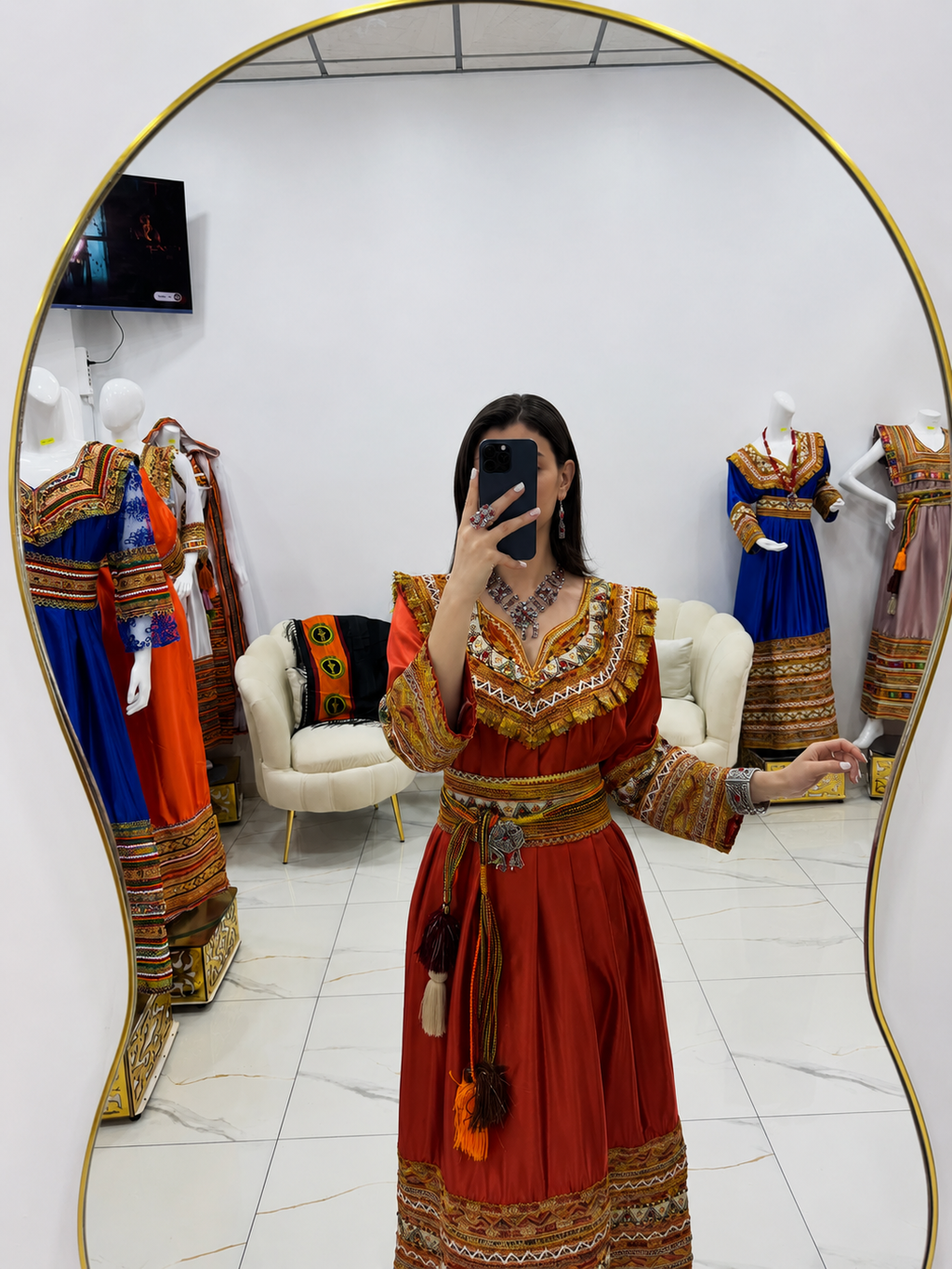 ✨ Kabyle Dress Satin Elegance – Tradition & Refinement ✨