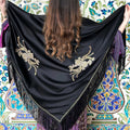 Imperial Black Shawl – Understated Elegance & Majestic Allure