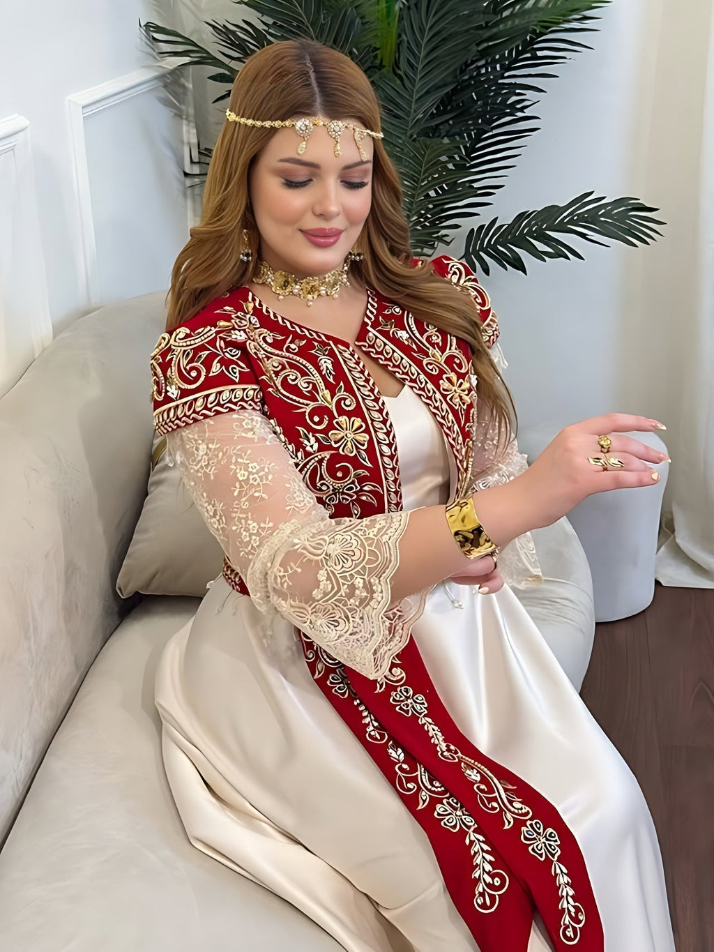 Gallila Algerian Brick & Ivory – Festive and Authentic Elegance 💫