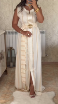 ✨ Golden Sand Kaftan Nedjma – Timeless Harmony and Refinement ✨