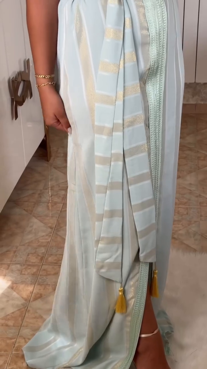 ✨ Celestial Blue Nedjma Kaftan – Elegance and modernity revisited ✨