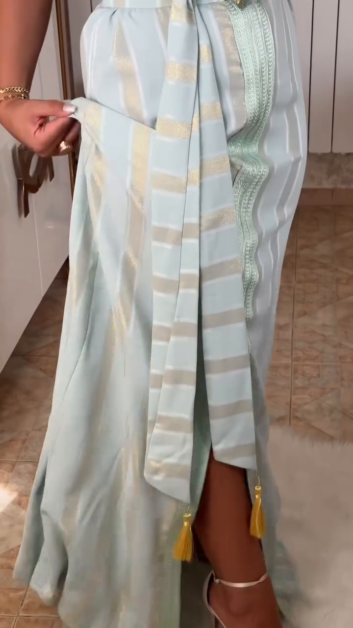 ✨ Celestial Blue Nedjma Kaftan – Elegance and modernity revisited ✨