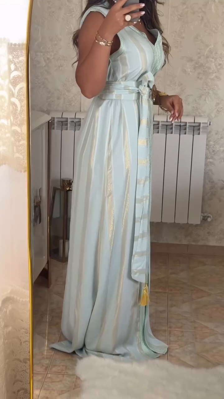 ✨ Celestial Blue Nedjma Kaftan – Elegance and modernity revisited ✨