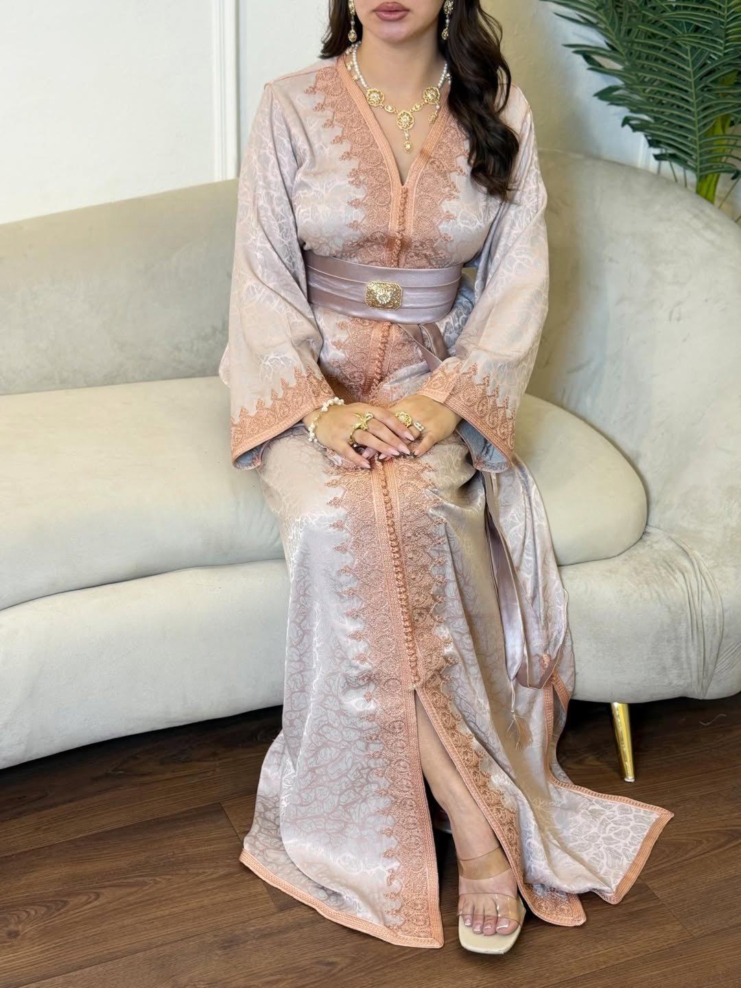 ✨ Kamkha Elegant Caftan – Oriental Sophistication & Feminine Allure