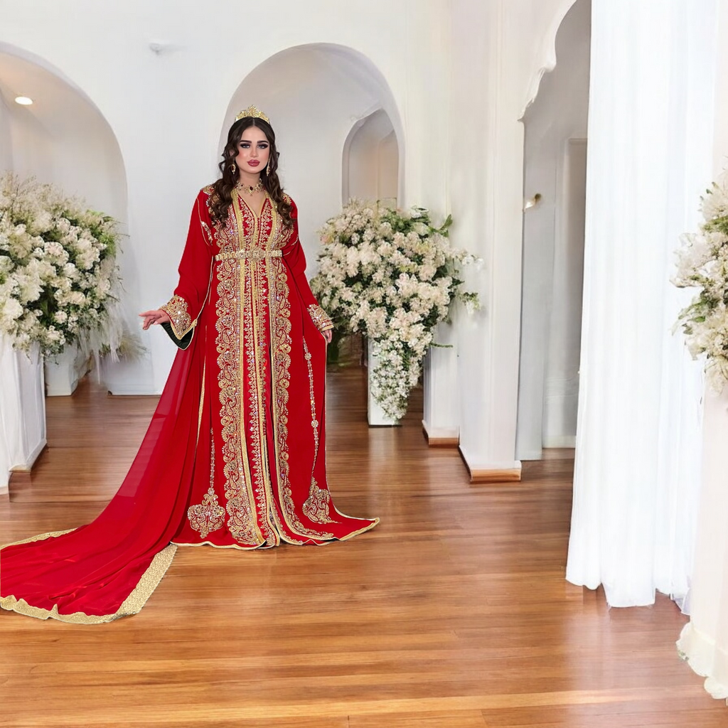 👑 Prestige Caftan Takchita – The Art of Shining on Grand Occasions