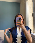 ✨ Elegance in Midnight Blue – Princess El Kahina Haute Couture Caftan