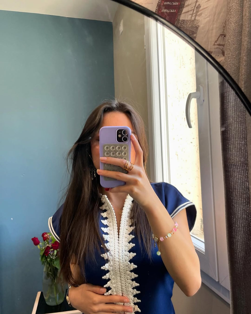 ✨ Elegance in Midnight Blue – Princess El Kahina Haute Couture Caftan